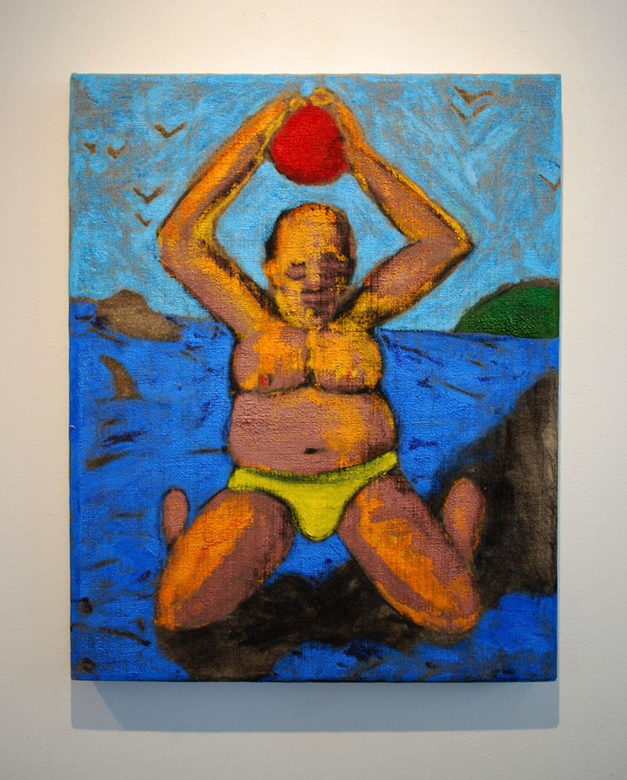 Zachary Harvey Beach Painting Linen