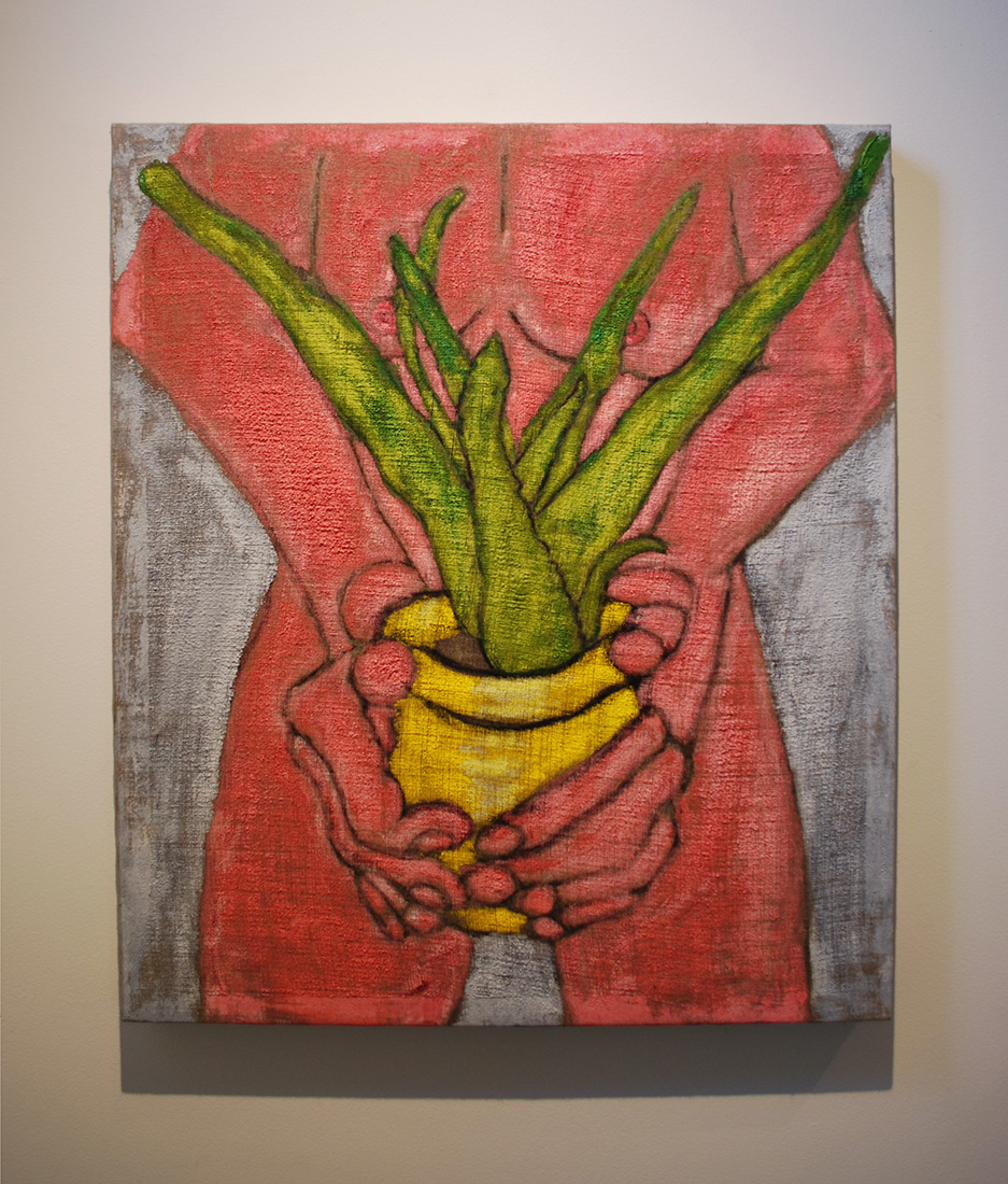 Zachary Harvey Painting Plant Linen