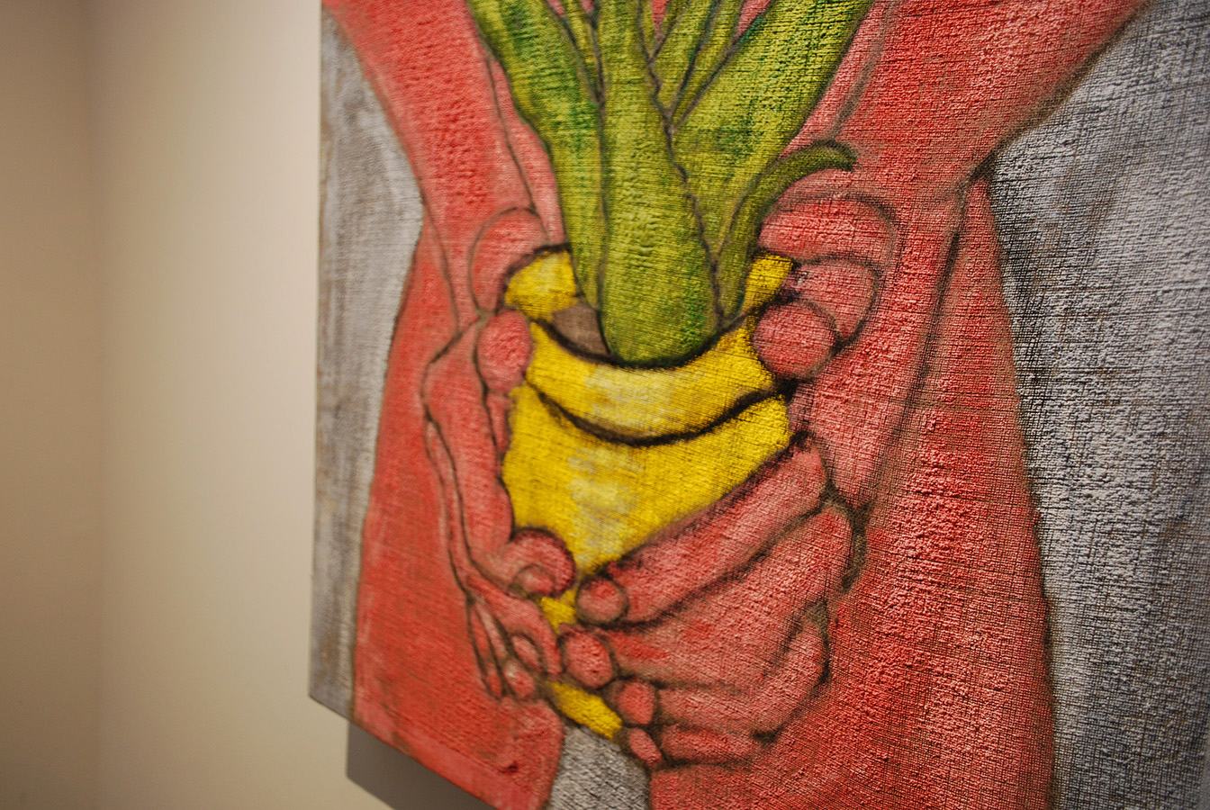 Zachary Harvey Painting Plant Linen